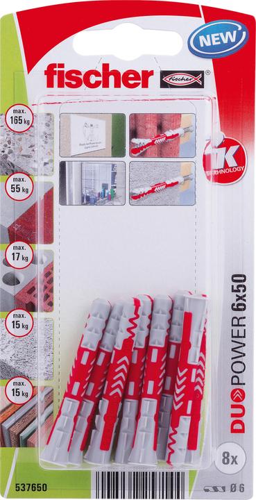 Fischer DuoPower 6x50 K (8) (8 pcs.)