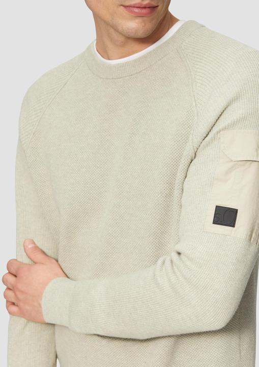Actual product image S.Oliver Strickpullover Strickpullover mit Raglanärmeln und Strukturmix (S)