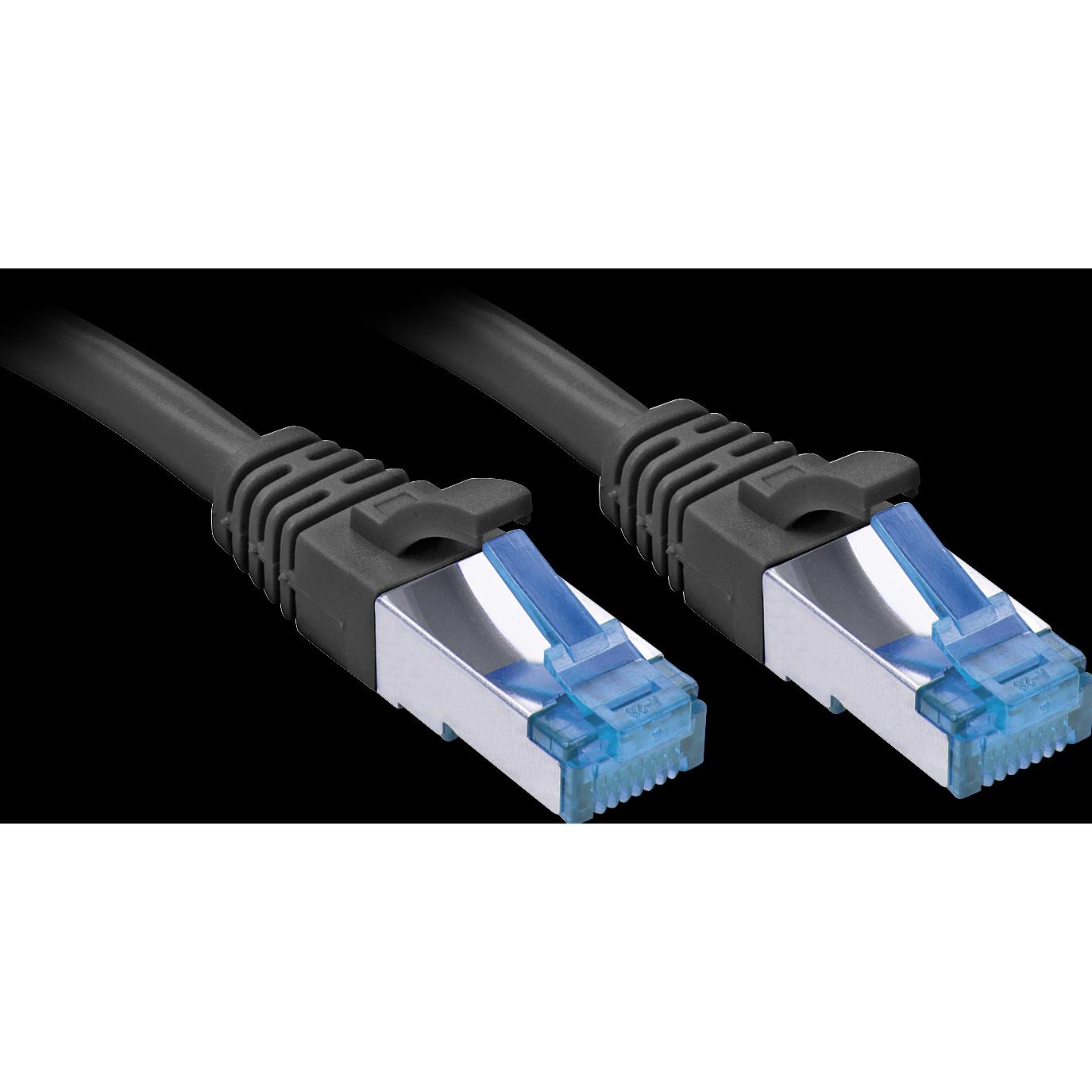 Lindy Netzwerkkabel (PiMF, S/FTP, TPE, CAT6a, 0.50 m), Netzwerkkabel