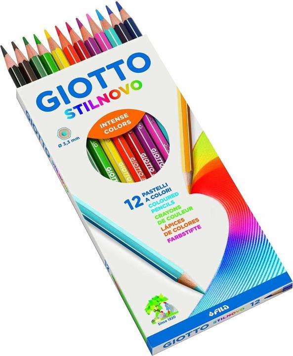Immagine prodotto Giotto Stilnovo matite colorate scatola di cartone multicolore, 12 pezzi (Multicolore, 12 x)