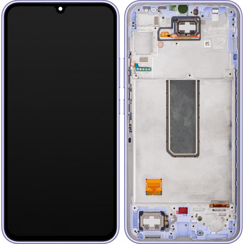 Samsung Display Unit für Galaxy A34 A346, Violet (Display), Mobilgerät Ersatzteile