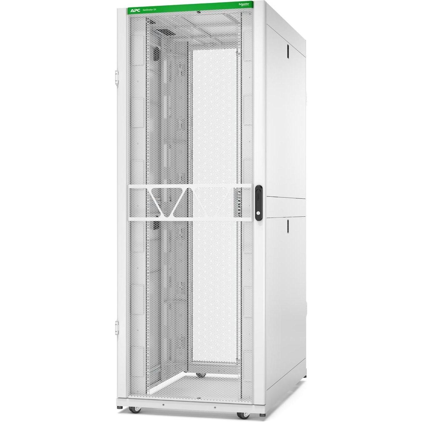 APC NetShelter SX Server Rack Gen 2 42U 1991H x 750W x 1200D mm w/ Sides White (42 HE, 19 Zoll Rack), Serverschrank, Wei...