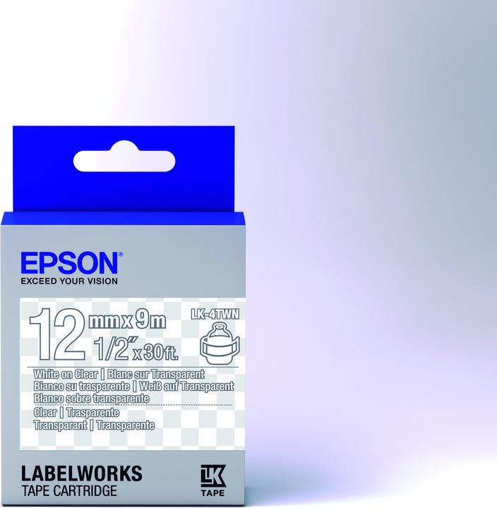 Productafbeelding Epson Labelcassette Lk-4twn (1.20 cm, Wit)