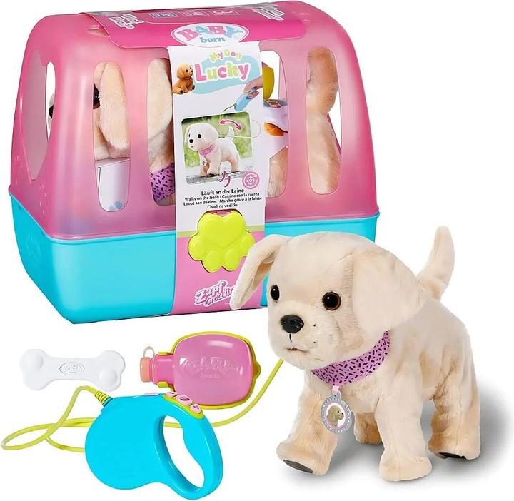 Actual product image Zapf Creation Baby born My dog Lucky with box