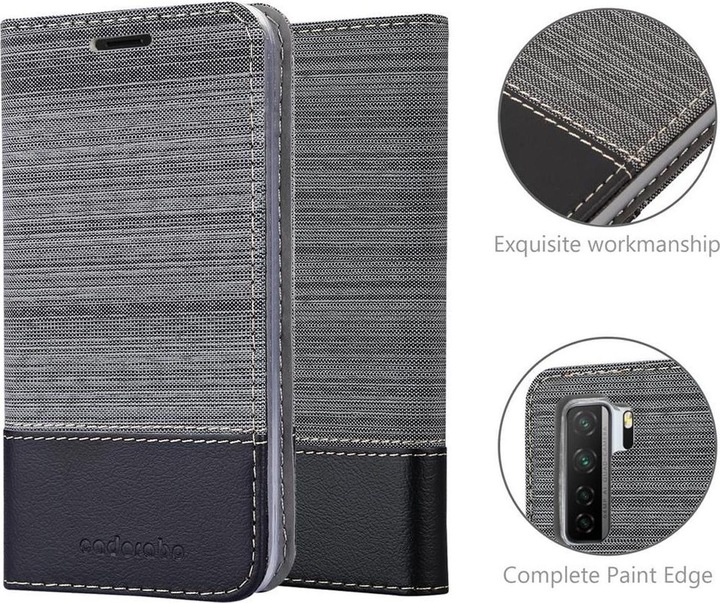 Produktbild Cadorabo Book Jeans Optik Cover (Huawei Nova 7 SE)