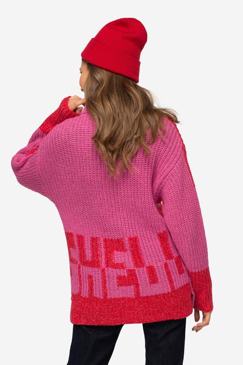 Actual product image Laurasøn Color Block Turtleneck Sea Sweatshirt (XL)