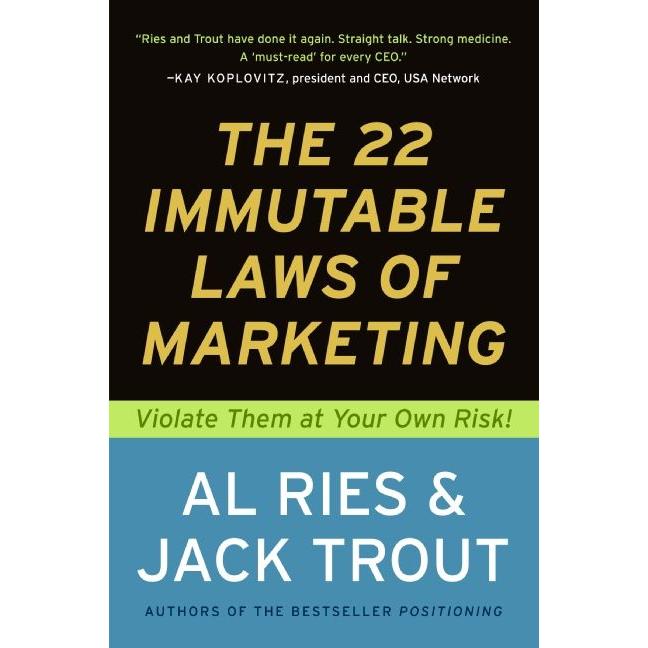 Thumbnail - The 22 Immutable Laws of Marketing, Fachbücher von Jack Trout, Al Ries