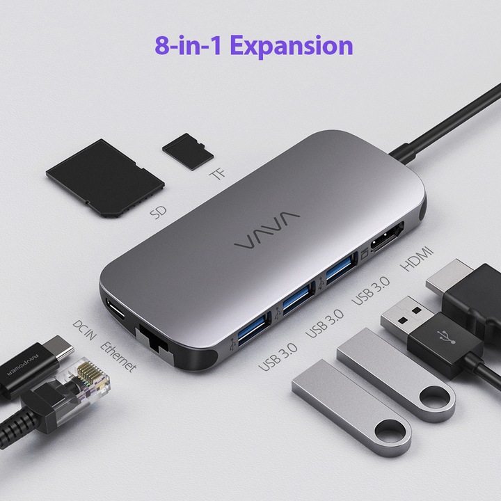 Immagine prodotto Vava VA-UC006 (USB-C, 3 Porti)