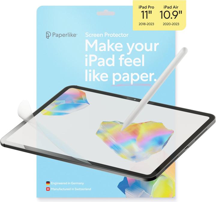 Image du produit Paperlike 3 Displayschutzfolie for iPad Pro 11 /iPad Air 10.9 (2 pièce(s), IPad Pro 11" (2022))