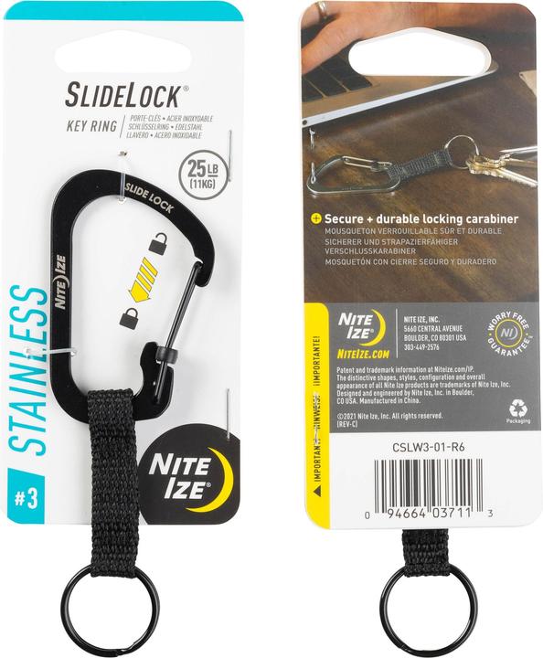 Immagine prodotto Nite Ize Portachiavi a moschettone Gr