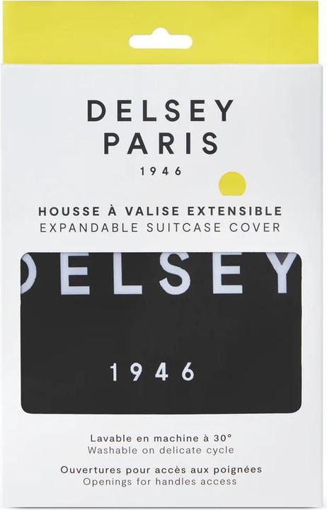 Image du produit Delsey Small suitcase cover, black (Rembourrage supplémentaire)