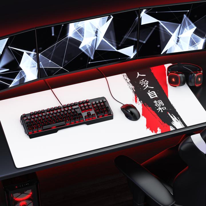 Produktbild Titanwolf Gaming Mauspad, XXXL Speed Mausmatte 1200 x 600 mm, Geschwindigkeit & Präzision, Japan Ink Letters (XXL)