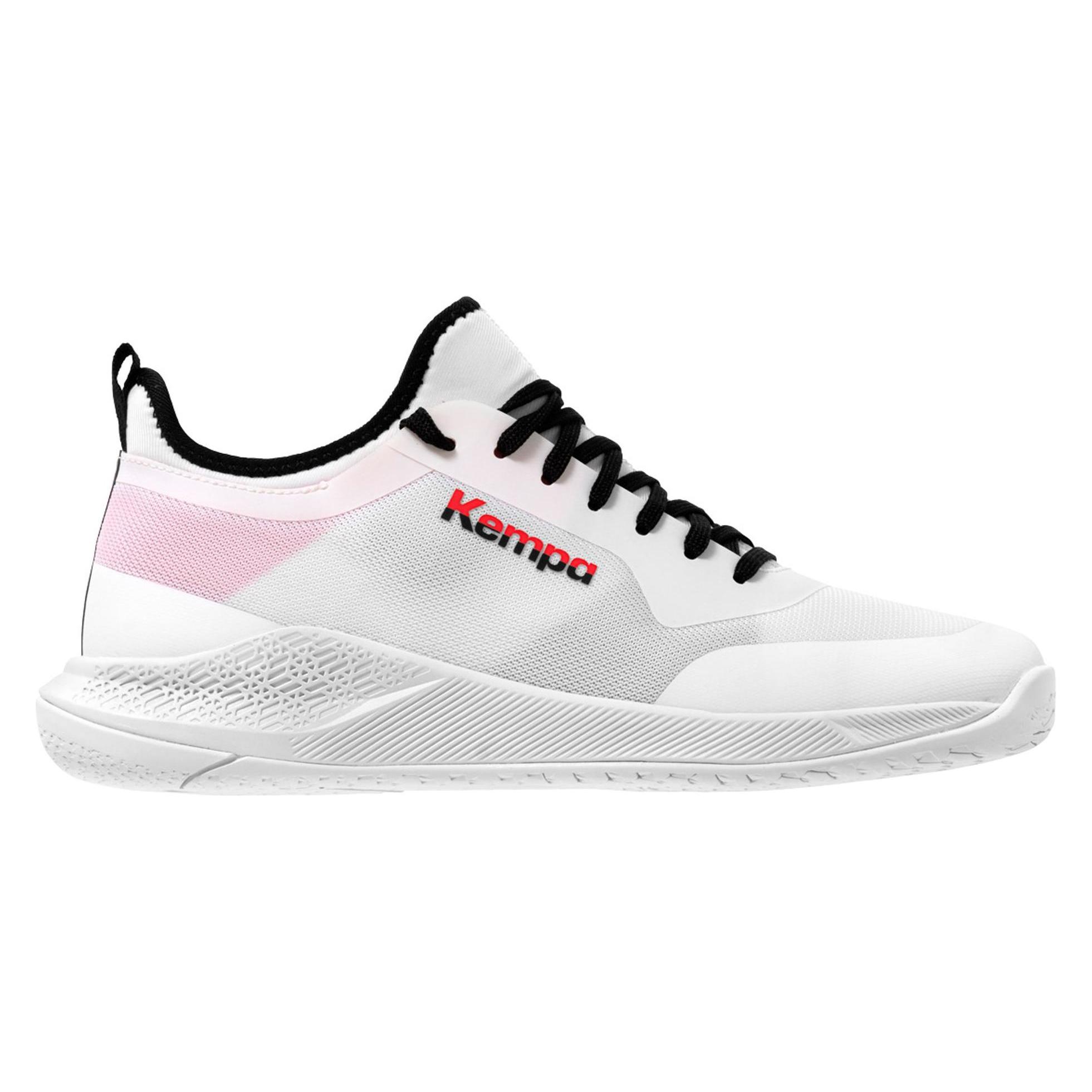 Kempa, Unisex, Hallenschuhe, Hallen-Sport-Schuhe Kourtfly Jr (34), Rot, Schwarz, Weiss