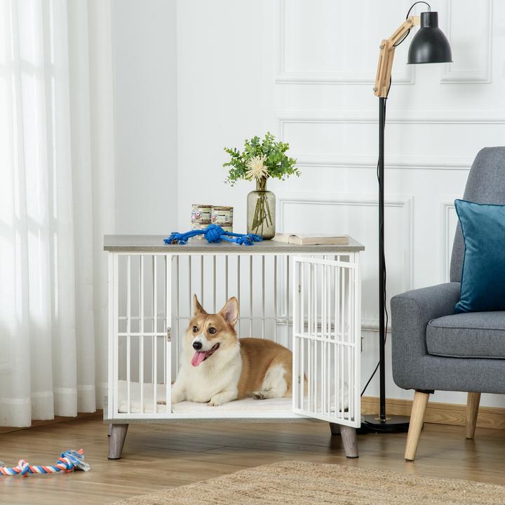 Image du produit PawHut Cage pour chiens avec design surélevé
