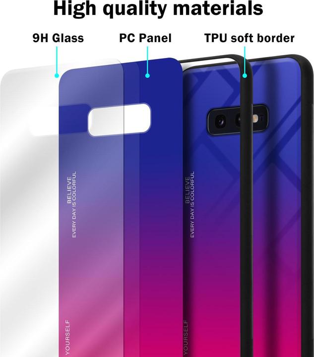 Produktbild Cadorabo TPU 2 Farben Glas Cover (Samsung Galaxy S10e)