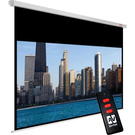 Avtek Cinema Electric 200 projection screen 16 9 85.8" - 85,8" (85.80", 16:9), Leinwand, Weiss
