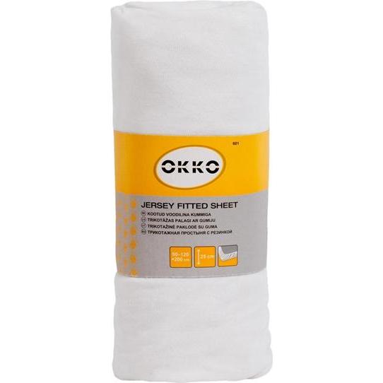 Okko, Bett Zubehör, BED SHEET POLYCOTT 120X200+25CM WHITE601
