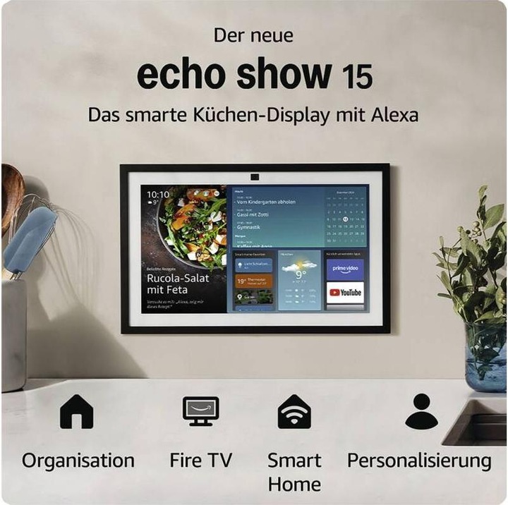 Immagine prodotto Amazon Echo Show 15 (seconda generazione), bianco (Amazon Alexa)