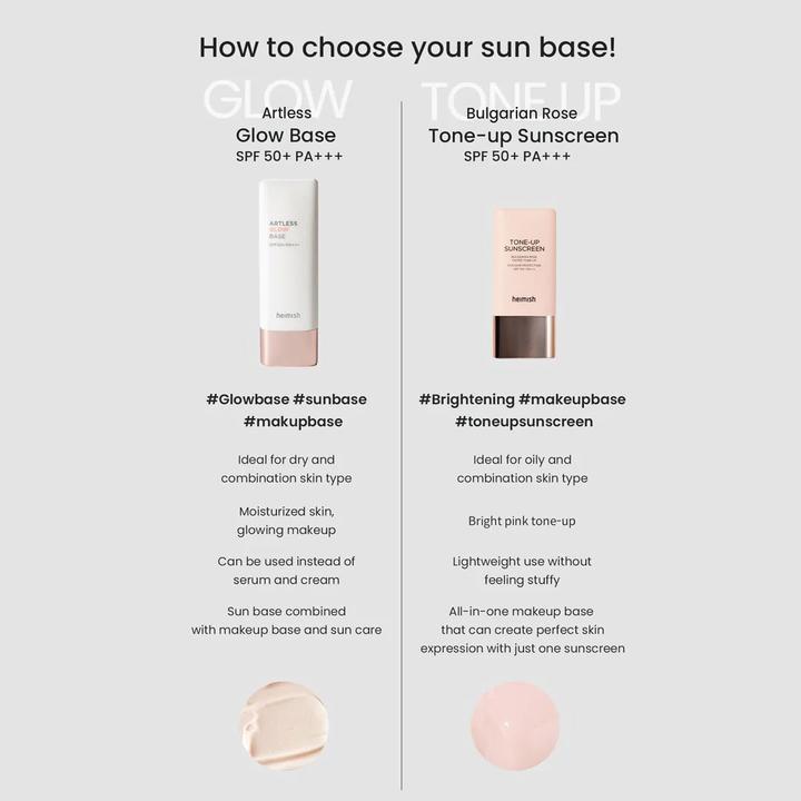 Produktbild Heimish Artless Glow Base (Sonnencreme Gesicht, SPF 50+, 40 ml)