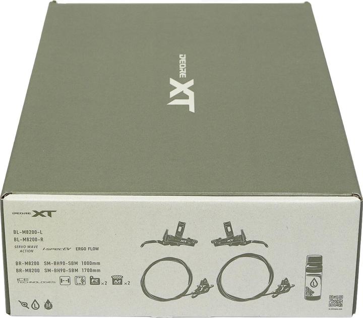 Produktbild Shimano XT BR-M8220 mit BL-M8200 Upgrade Kit (Vorne + Hinten, Bremsset, 2)