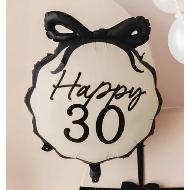 Produktbild Partydeco Folienballon Pill Happy "30" - leer (1 x)