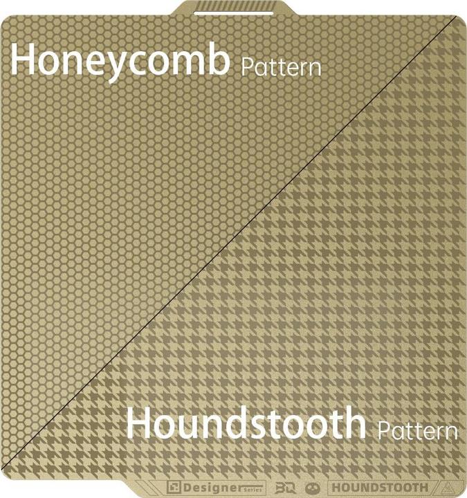3d-printerstore.ch BIQU Buildplate für Bambu Lab Dual-textured Honeycomb-Houndstooth P1/X1 (Platte)