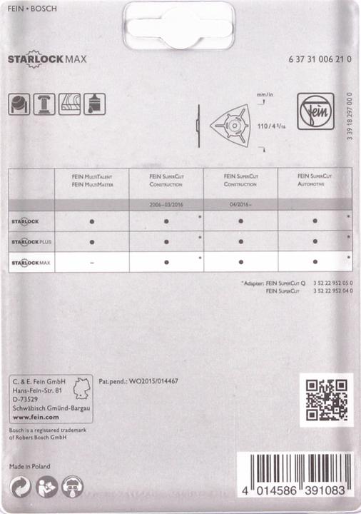 Produktbild Fein Hartmetall Raspel 63731006210 (110)