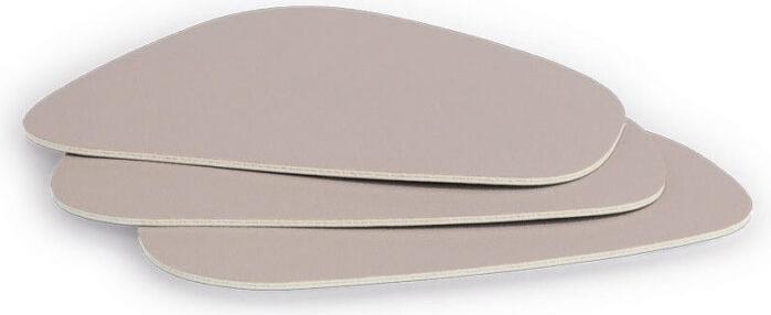 Actual product image Zeller Present Glasuntersetzer-Set Kunstleder 2-farbig 4-teilig 10x12 cm (4x, Glass coaster)