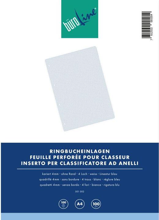 Produktbild BüroLine Ringbucheinlagen A4