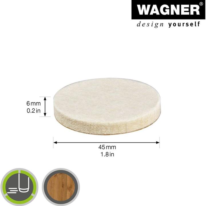 Produktbild Wagner System Filzgleiter (Filzgleiter, 8 Stk.)