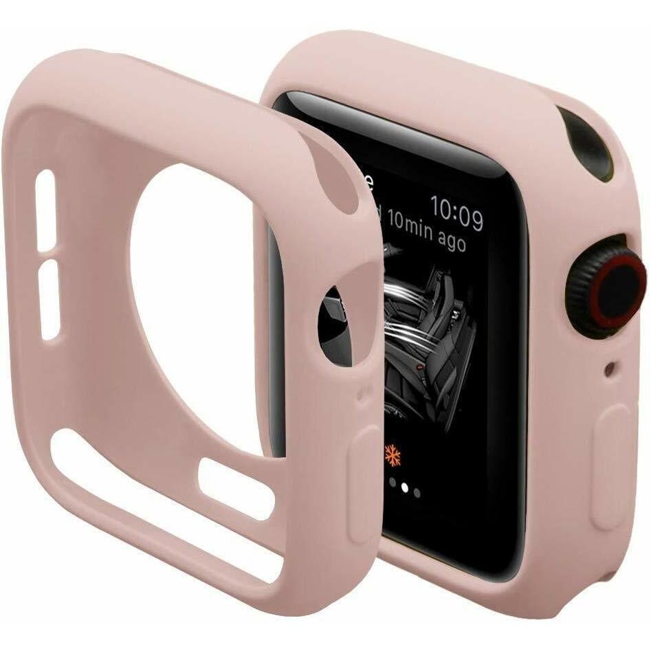 Strap-it TPU Hülle (Silikon, Apple Watch), Uhrenarmband, Rosa