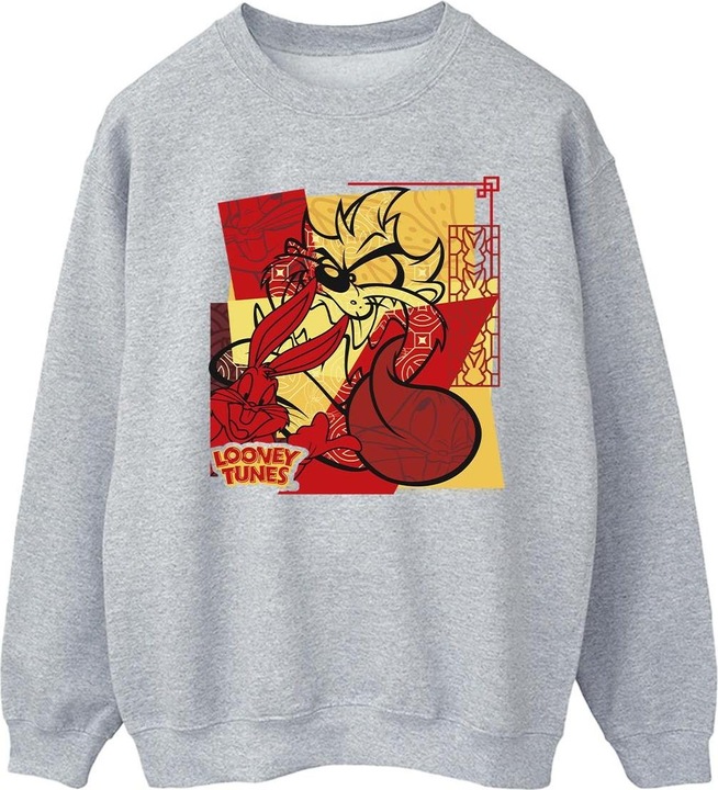 Image du produit Looney Tunes - Sweat TAZ BUGS RABBIT NEW YEAR - Homme (M)