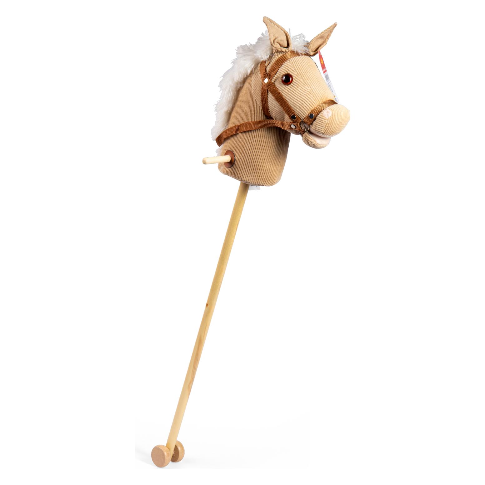 Bigjigs Toys Cheval de bois, corde