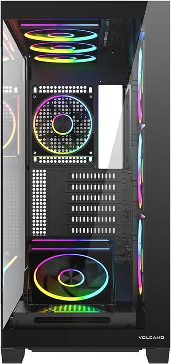 Actual product image Modecom Obudowa Volcano Stellar Plus Argb Midi 8f Black (ATX, mATX, Mini-ITX)