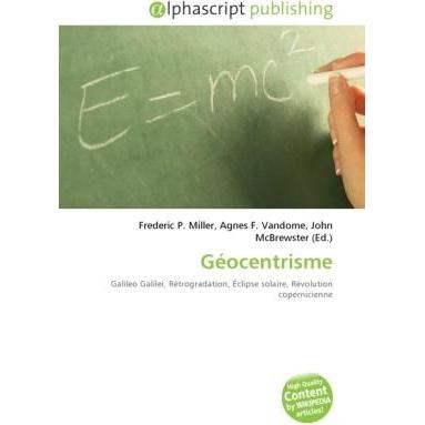 Géocentrisme, Fachbücher von John McBrewster, Agnes F. Vandome, Frederic P. Miller