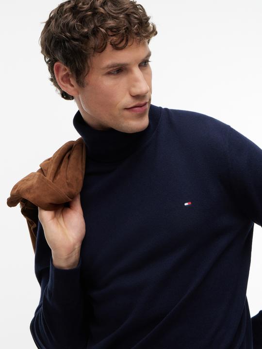 Actual product image Tommy Hilfiger Pima CTN Cashmere Pullover Roll Neck Desert S (M)