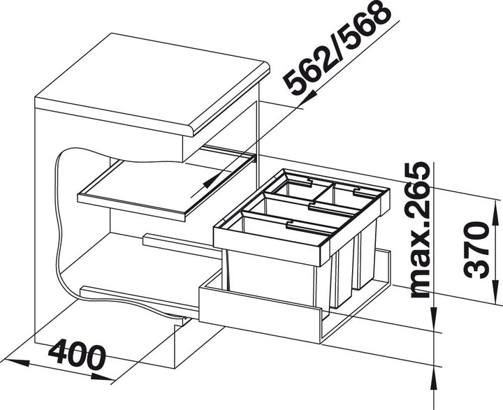Actual product image Blanco Flexon II 60/4 (42 l)