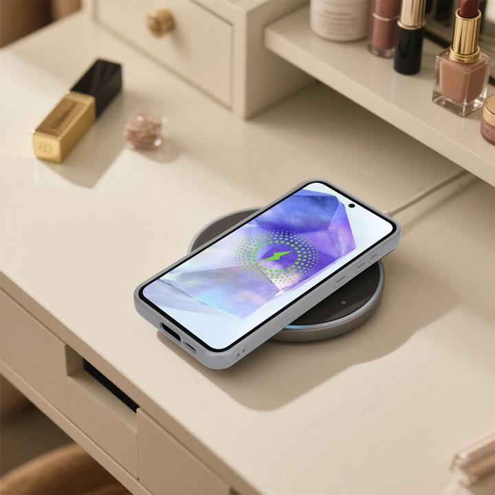 Produktbild Cadorabo Samsung Galaxy A55 5G Hülle kompatibel mit MagSafe Glitzer Case (Samsung Galaxy A55)