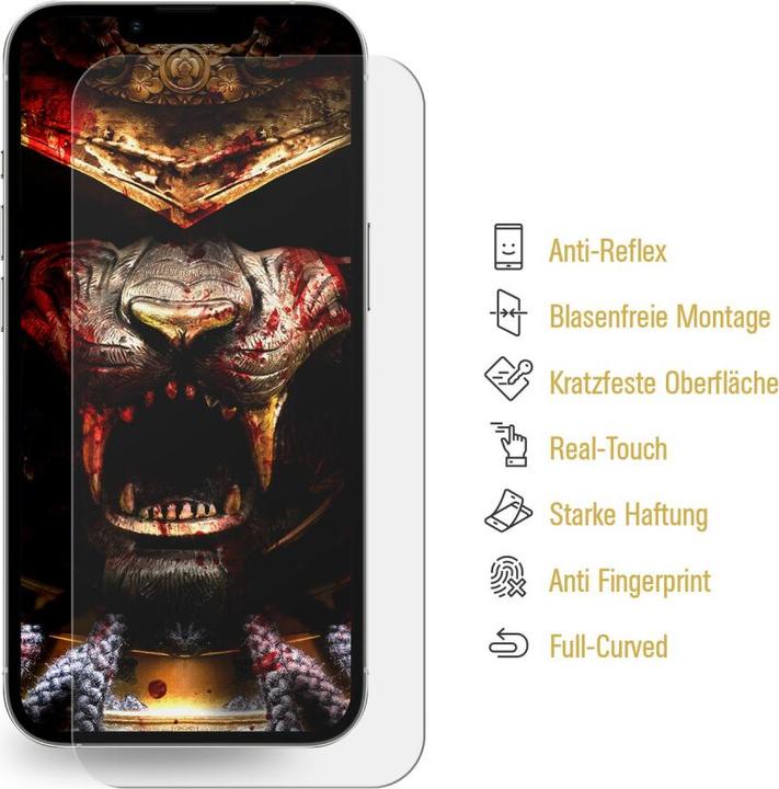 Produktbild Protectorking 3x Panzerfolie Anti-Shock matt entspiegelt (1 Stück, Apple iPhone 13)