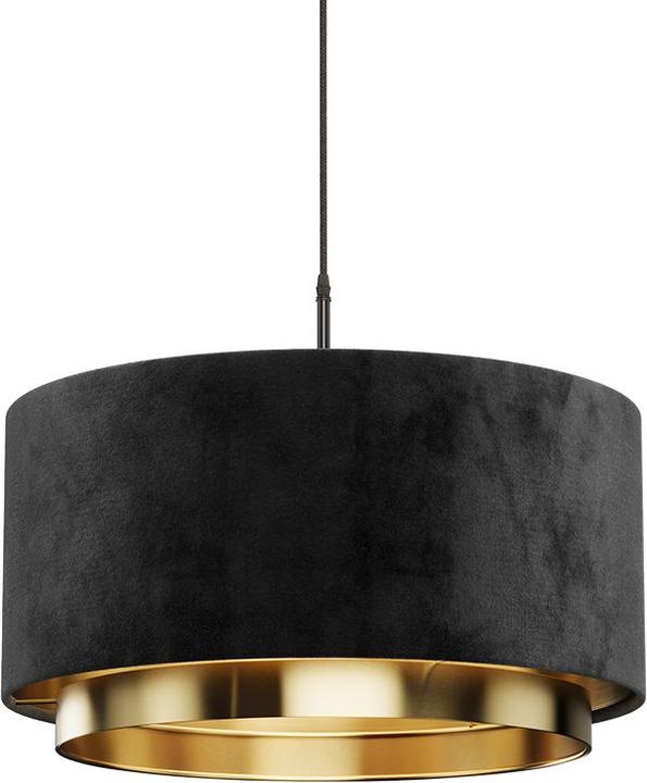 Immagine prodotto Vichy Hängeleuchter Goldamo, Schwarz/Gold (E27)