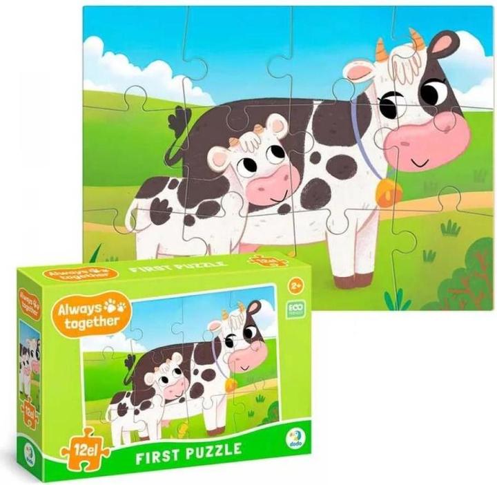 Produktbild Dodo Puzzle 12 Immer zusammen Kühe (12 Teile)