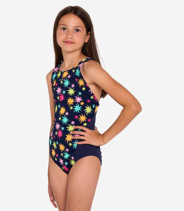 Image du produit Nabaiji Maillot de bain 1 pièce natation Fille - 500 Kamiye oaoa bleu foncé (140)