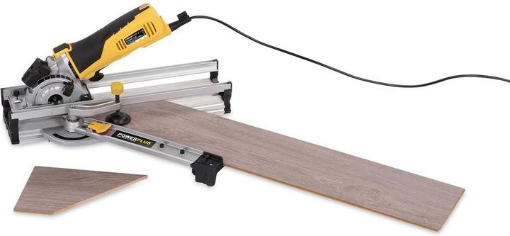 Actual product image Powerplus POWX1365MB Circular saw - 600W - 89mm - Incl. laser, dust extraction, 3 circular saw blades and