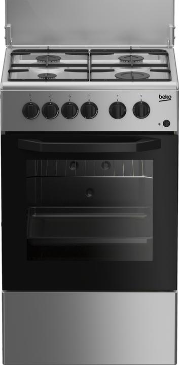 Produktbild Beko CSS42014FS Gasherd Schwarz, Silber A