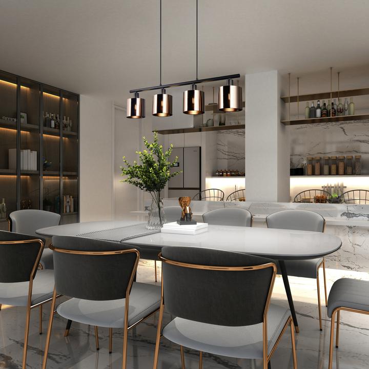 Immagine prodotto RL live your light REALITY JASON - Hanglamp - Brons - excl. 4x E14 4 W - Plafondbevestiging - In hoogte verstelbaar (E14)