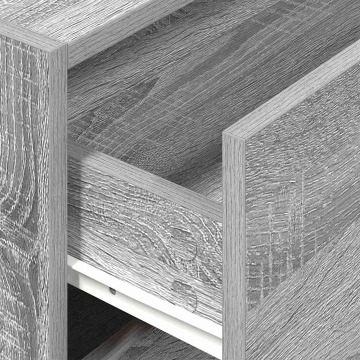 Produktbild VidaXL Schrank mit 2 Schubladen Grau Sonoma 60x31x40 cm Holzwerkstoff (60 x 31 x 40 cm)