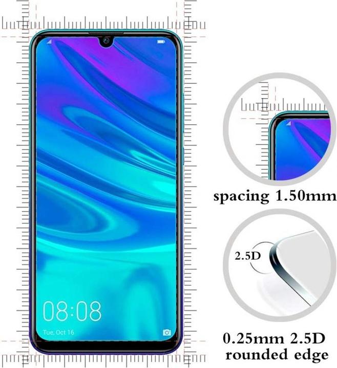 Immagine prodotto Screenguard Huawei P Smart 2019 Pellicola protettiva in vetro Custodia Design amichevole (1 pz., Huawei P Smart+ (2019))