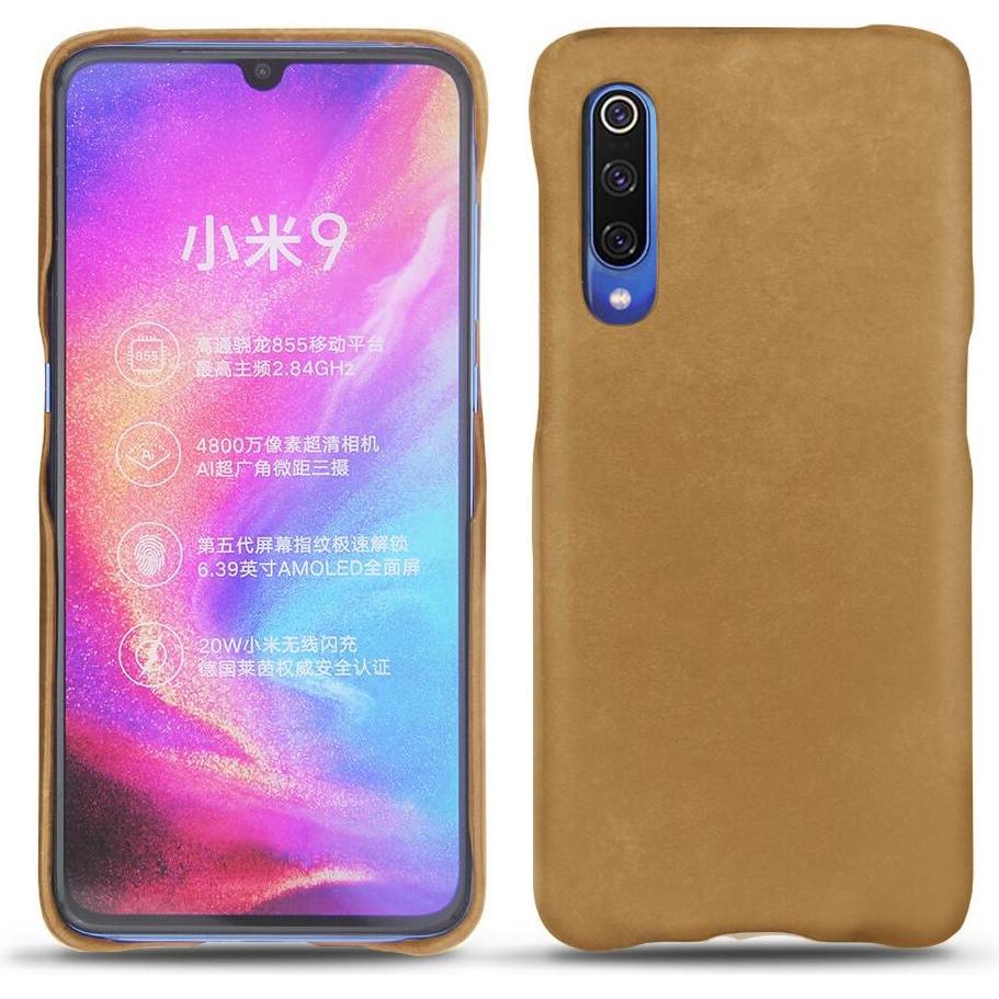 Noreve Lederschutzhülle (Xiaomi Mi 9), Smartphone Hülle, Braun