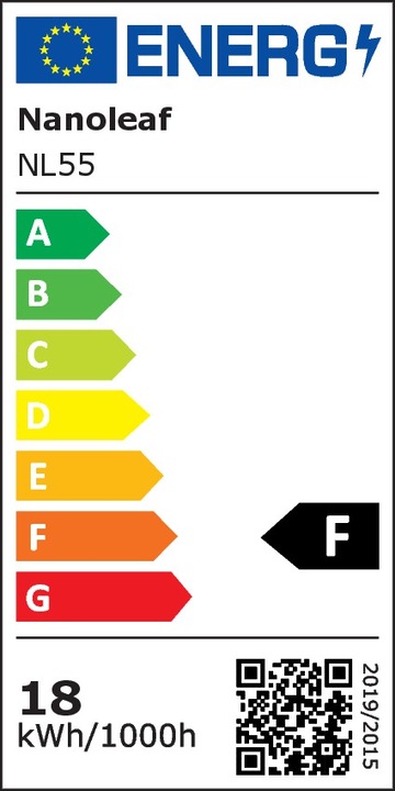 Energielabel Nanoleaf Essentials Lichtstrip Startset (Veelkleurig, Warm wit, 200 cm, Interieur)