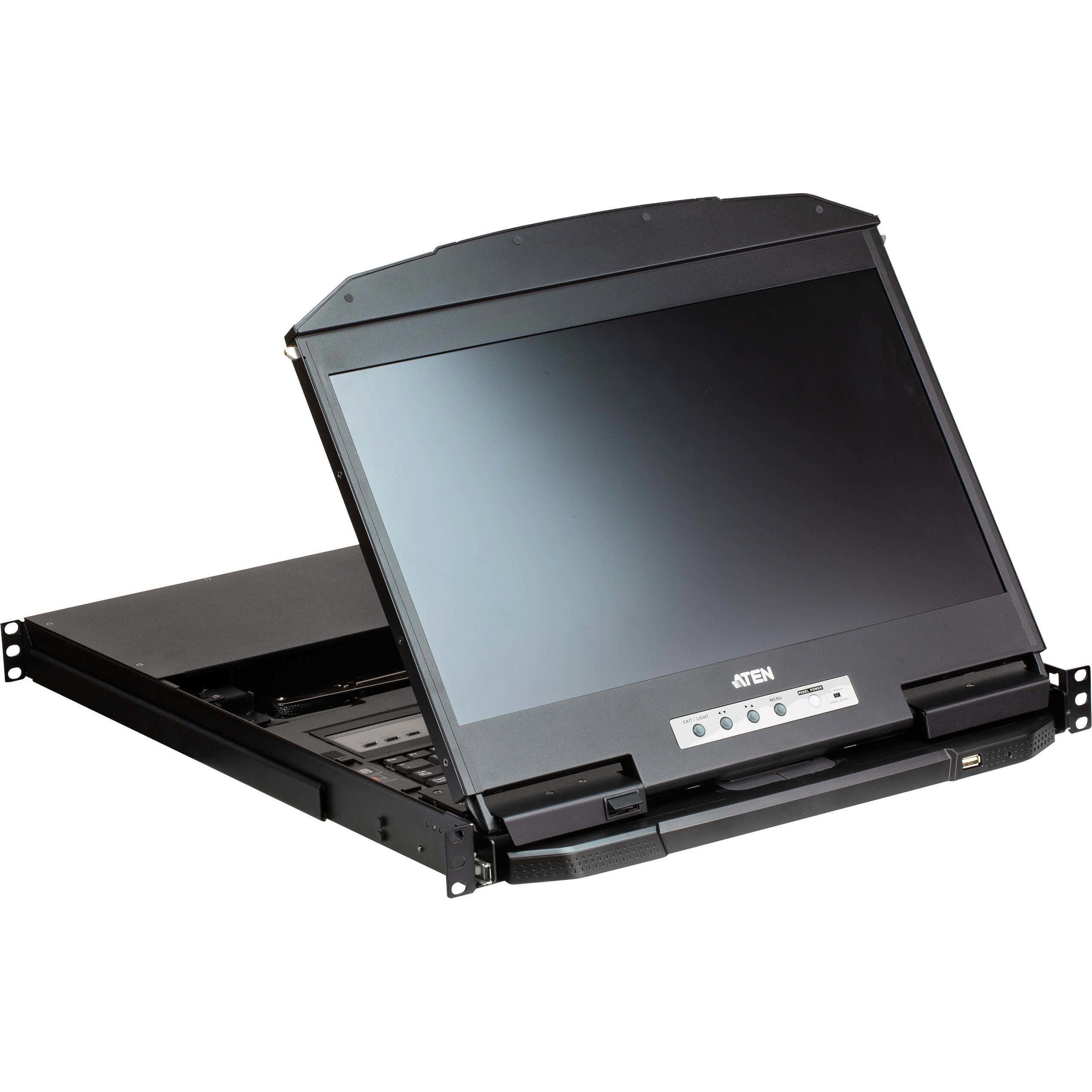 Aten 4-Port USB HDMI Multi-View, KVM Switch, Schwarz